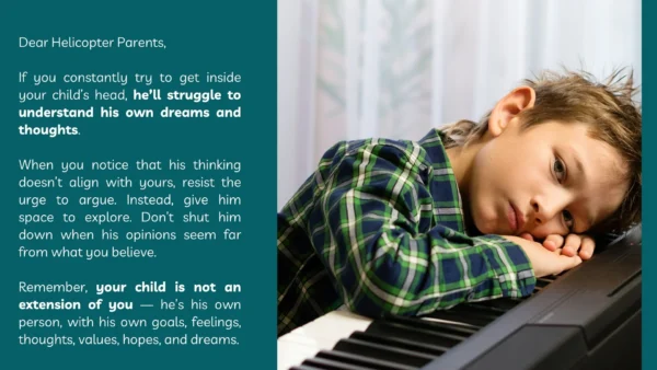 a grumpy boy resting his face on an electric piano